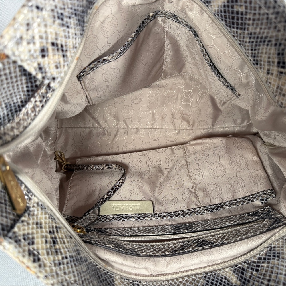 Michael Kors Python Snake Print Shoulder Bag - image 9